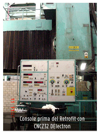 Console prima del Retrofit con CNCZ32 DElectron