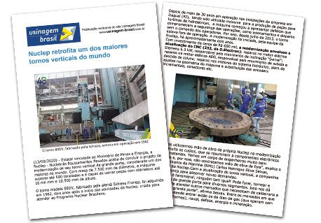 CNC Z32 DElectron per uno dei pi&ugrave; grandi torni al mondo della societ&agrave; brasiliana Nuclep